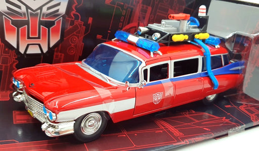 Jada 1/24 Scale Diecast 35466 - Transformers Ghostbusters Ecto-1 - Red
