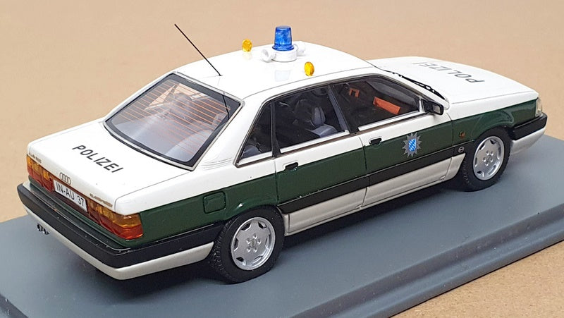 Neo 1/43 Scale Resin 43037 - Audi 200 Quattro 20V Polizei - White/Green