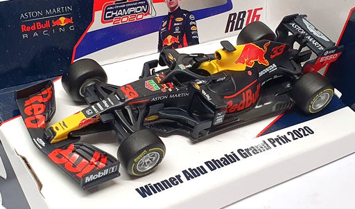 Burago 1/43 Scale 18-38052 - F1 AM Red Bull #33 1st Abu Dhabi GP 2020 Verstappen