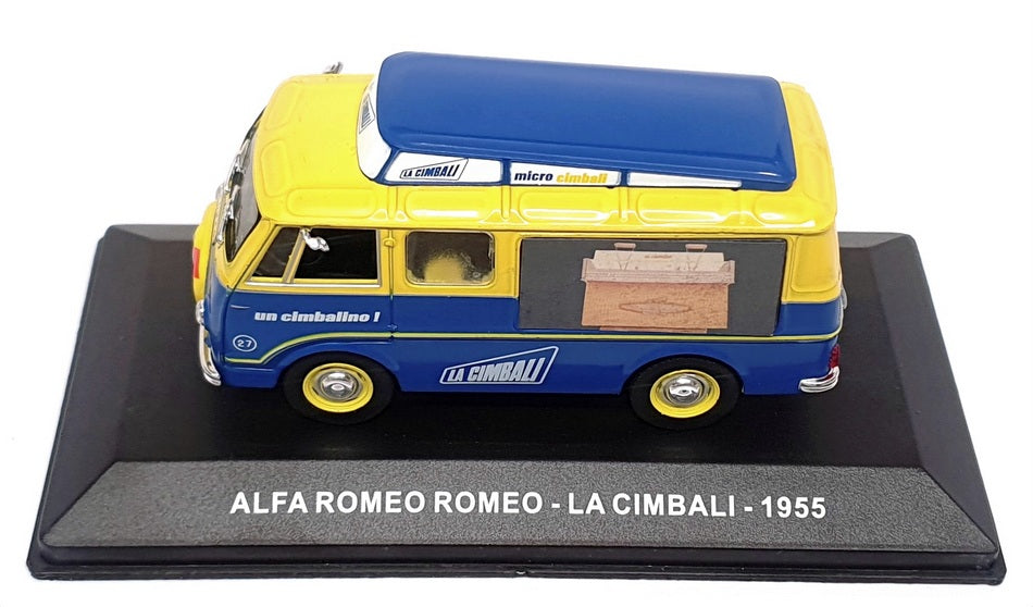 Altaya 1/43 Scale 20624F - 1955 Alfa Romeo Van (La Cimbali) Blue/Yellow