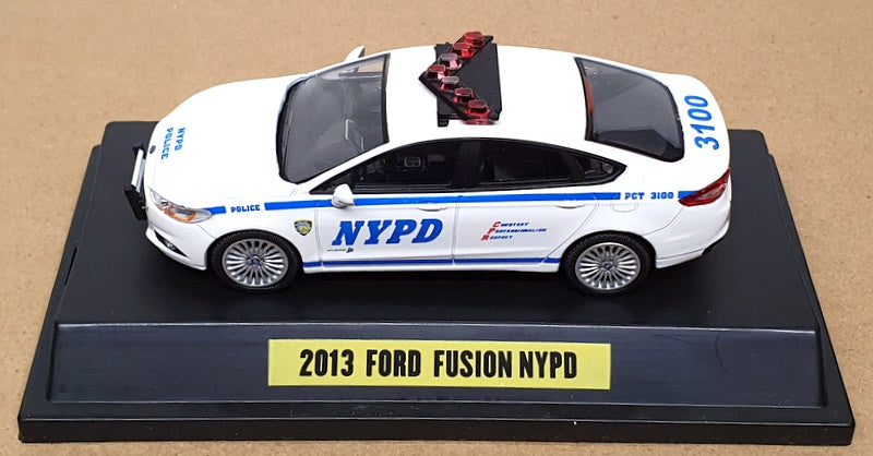 Greenlight 1/43 Scale Diecast 86052 - 2013 Ford Fusion Police NYPD - White