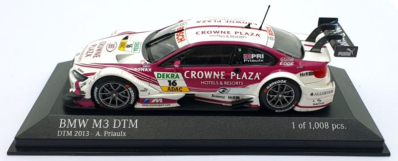 Minichamps 1/43 Scale 410 132216 - BMW M3 DTM (E92) RMG Reinhold Priaulx DTM 13