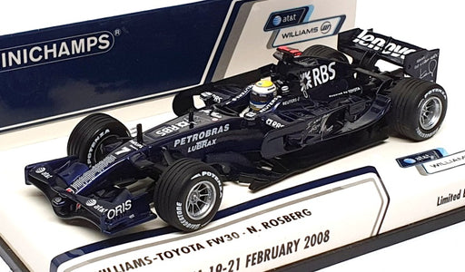 Minichamps 1/43 Scale 400 080207 - F1 Williams Toyota FW30 Tes2008t Barcelona 