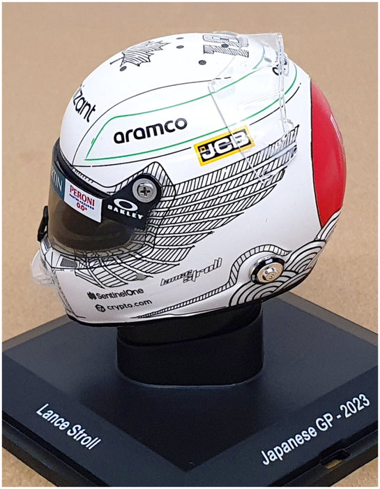 Spark 1/5 Scale 5HF104 - Helmet F1 Aston Martin L. Stroll Japanese GP 2023