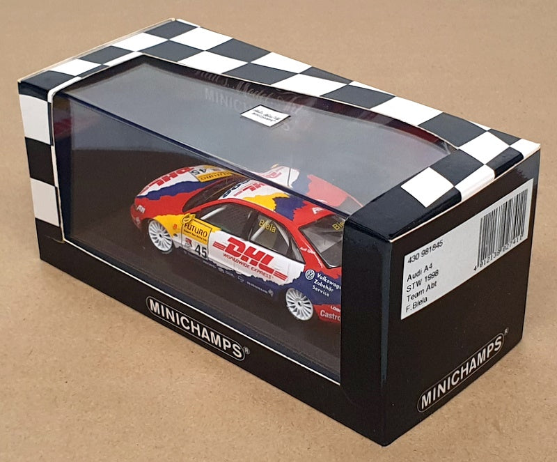 Minichamps 1/43 Scale 430 981845 - Audi A4 #45 STW 1998 F. Blela