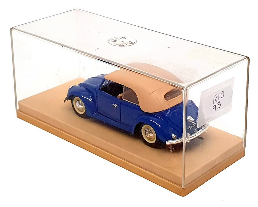 Rio Models 1/43 Scale Diecast 93 - 1949 Volkswagen Kafer Beetle - Blue/Beige