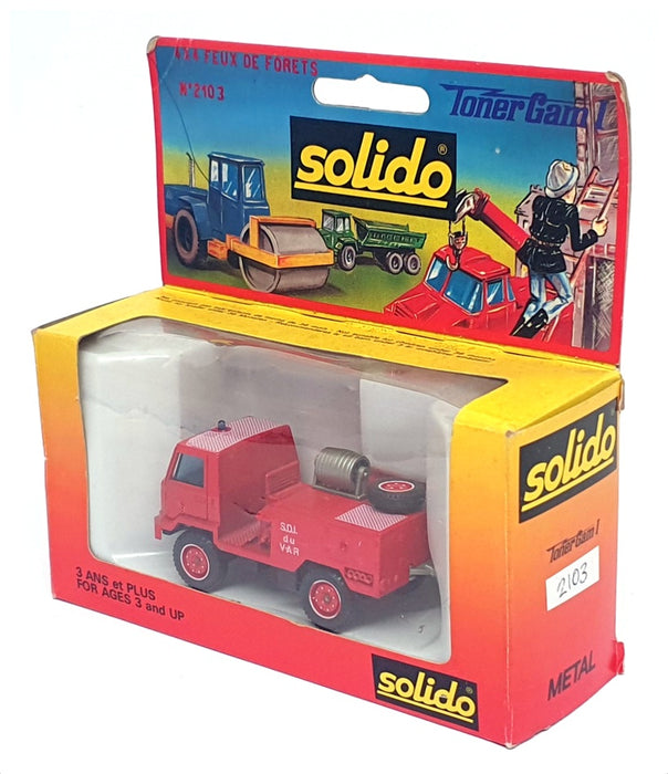 Solido Toner Gam I 2103 - Berliet 4x4 Forest Fires Firefighters - Red