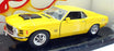 Motor Max 1/24 Scale Diecast 73200 - 1970 Ford Mustang Boss 429 - Yellow