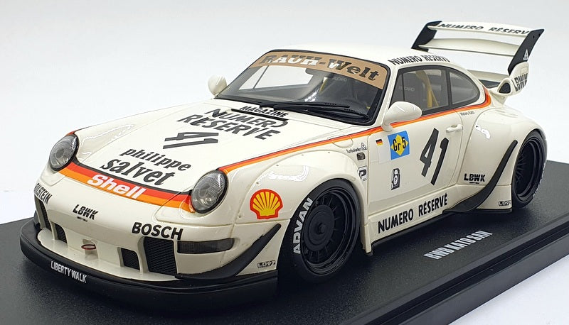 GT Spirit 1/18 Scale Resin GT451 - Porsche 911 RWB Kato San Body Work - White