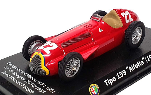 Altaya 1/43 Scale 71224D - F1 Alfa Romeo Tipo 159 1951 #22 Fangio - Red