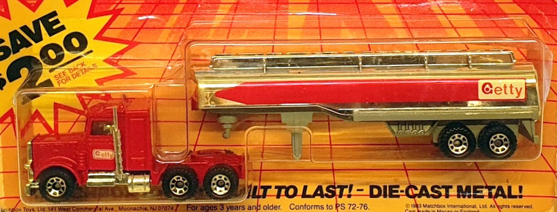 Matchbox Convoy 1/80 Scale 05 02 07 - Peterbilt Petrol Tanker - Red/Gold