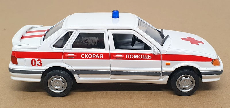 Autotime 1/36 Scale 30085W-RUS - Lada Samara Russian Ambulance - White/Red