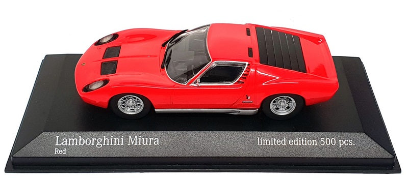 Minichamps 1/43 Scale 943 103003 - 1966 Lamborghini Miura - Red