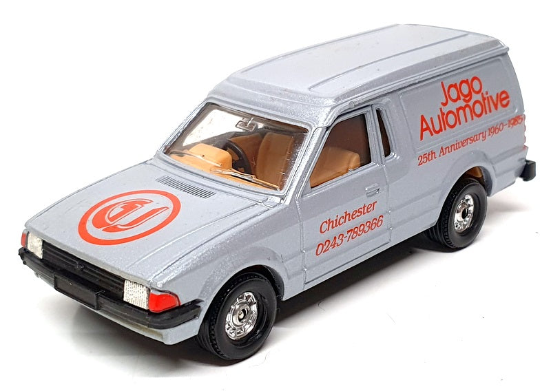 Corgi Appx 11.5cm Long 497 - Ford Escort Van (Jago Automotive) Silver