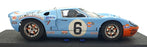 Scalextric 1/32 Scale Slot Car C2404 - Ford GT40 #6 1969 - Blue/Orange