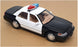 Motor Max 1/24 Scale 2624C - 2007 Ford Crown Victoria Police Car - Black/White