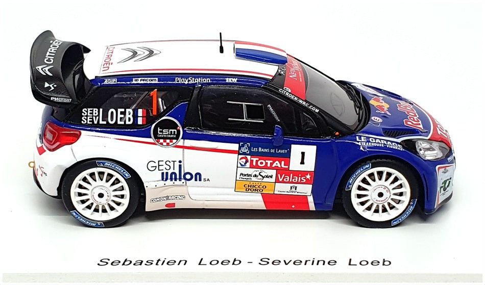 Spark 1/43 Scale SF068 - Citroen DS3 WRC #1 Winner Rallye du Chablais 2013