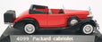 Solido 1/43 Scale 4099 - Packard Cabriolet - Deep Red/Black