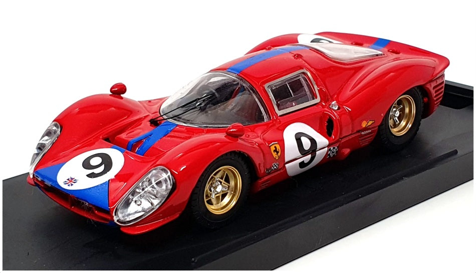 Bang 1/43 Scale 7116 - Ferrari 412P #9 Brands Hatch 1967 - Red 