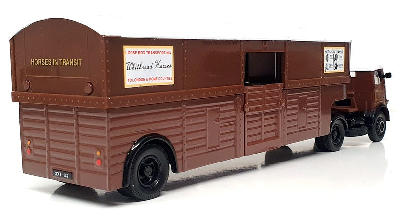 Corgi 1/50 Scale 27701 - Seddon Atkinson Horse Transporter (Whitbread) Brown