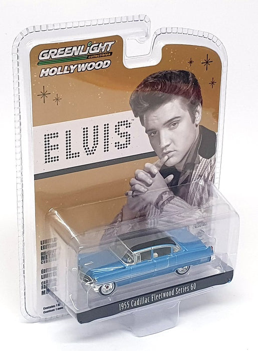 Greenlight 1/64 Scale 44760-A Elvis 1955 Cadillac Fleetwood S60 - Met Blue/Black