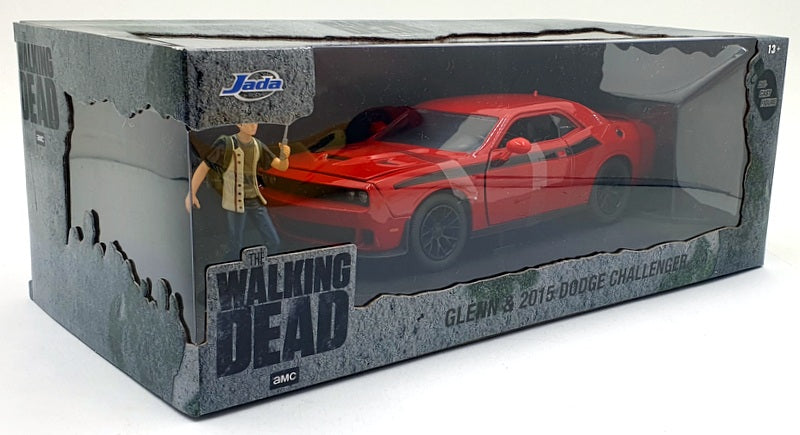 Jada The Walking Dead 1/24 Scale Diecast JA35185 Glenn and 2015 Dodge Challenger