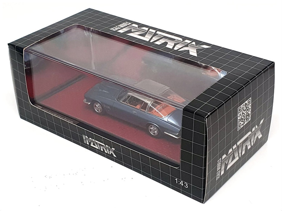 Matrix 1/43 Scale MX50603-052 - 1965 Ford Mustang Bertone Lights Open Met Blue 