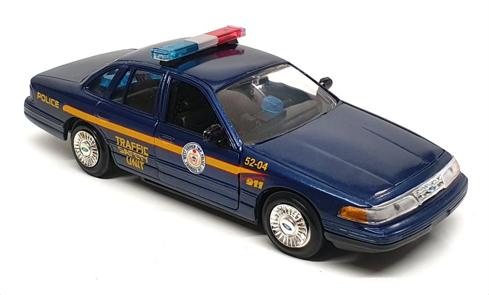 Motor Max 1/24 Scale 2624M - Ford Crown Victoria West Goshen Police - Met Blue