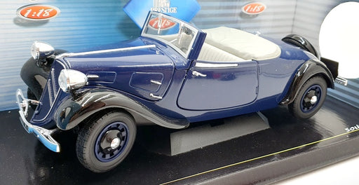 Solido  1/18 Scale 8178 - 1938 Citroen Traction AV 11 Cabriolet - Dark Blue