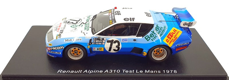 Spark 1/43 Scale S5683 - Renault Alpine #73 A310 Test Le Mans 1978