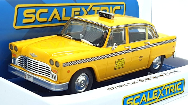 Scalextric 1/32 Scale Slot Car C4432 - 1977 NYC Taxi - Yellow