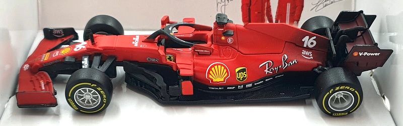 Burago 1/43 Scale 18-36829 - F1 Ferrari SF21 - #16 Charles Leclerc