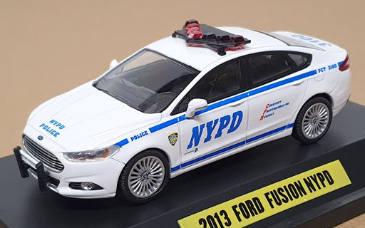 Greenlight 1/43 Scale Diecast 86052 - 2013 Ford Fusion Police NYPD - White