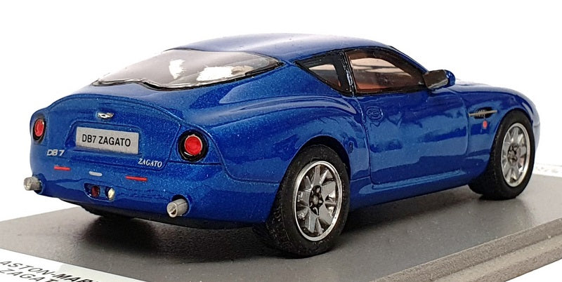 Unknown Brand 1/43 Scale 11224H - 2002 Aston Martin DB7 Zagato - Met Blue