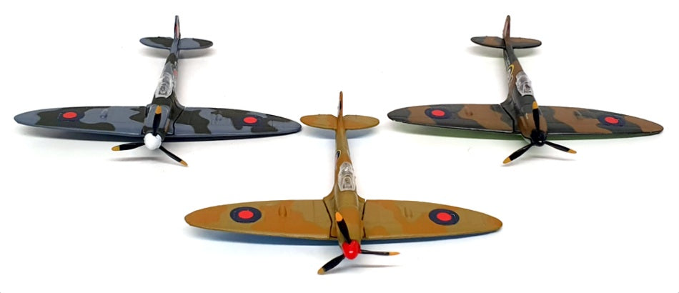 Oxford Diecast Appx 10cm Wingspan 68033 - Set Of 3 Supermarine Spitfire