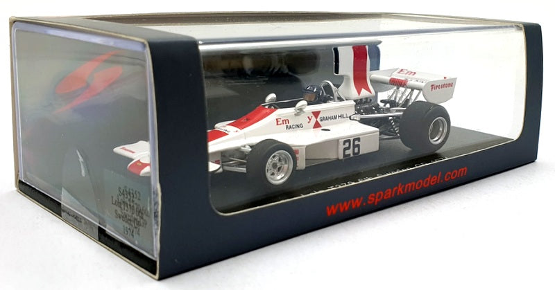 Spark Model 1/43 Scale Resin S4352 - Lola T370 #26 6th Sweden GP 1974