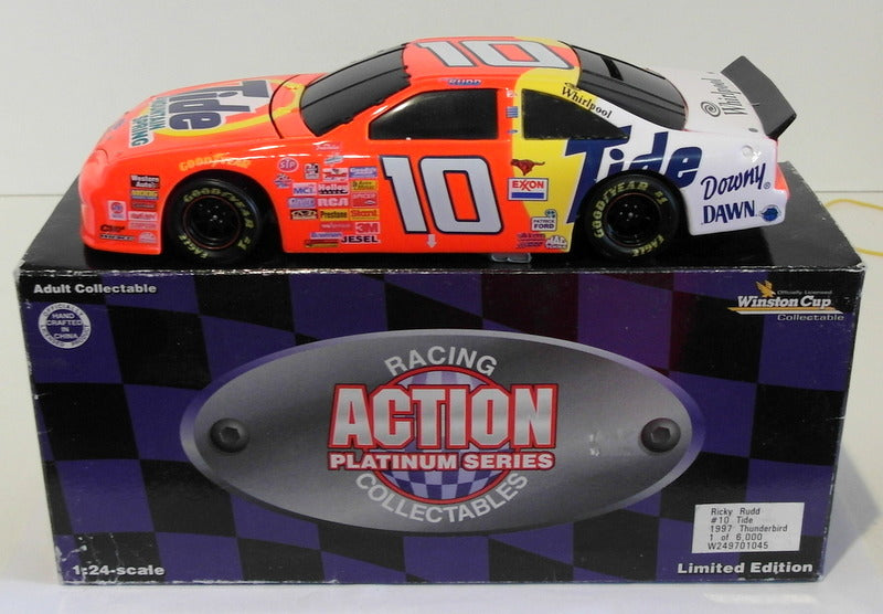 Action 1/24 Scale W249701045 - 1997 Thunderbird #10 Tide Stock Car - Ricky Rudd