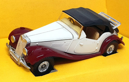 Corgi Appx 12cm Long Diecast 813 - 1955 MG TF - Ivory/Maroon/Black