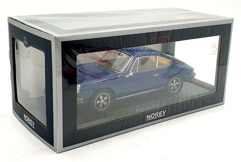 Norev 1/18 scale Diecast 187647 - 1969 Porsche 911 S - Blue