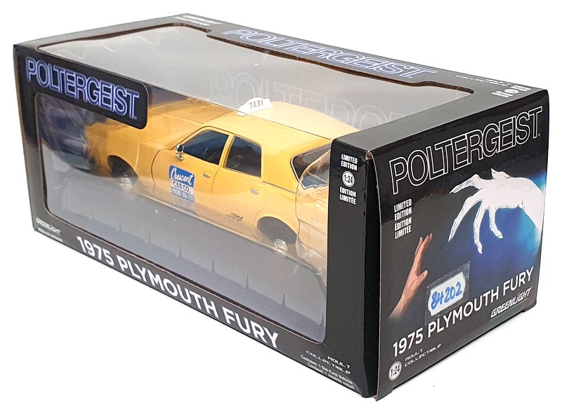 Greenlight 1/24 Scale 84202 - 1975 Plymouth Fury Yellow Cab (Poltergeist)