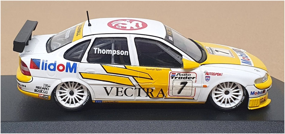 Onyx 1/43 Scale XT004 - Vauxhall Vectra BTCC 1996 #7 Thompson - Yellow/White