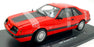 Welly 1/18 Scale Diecast 12526W - 1986 Ford Mustang GT 5.0 - Red