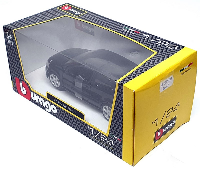 Burago 1/24 Scale Diecast 18-21059 - Volkswagen VW Polo GTI - Black