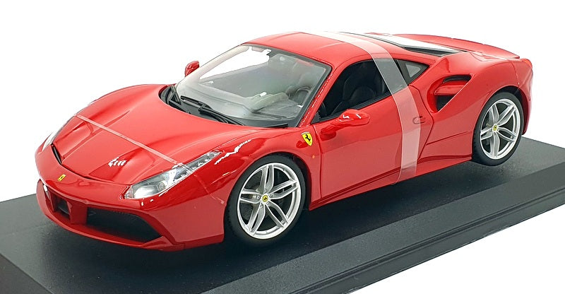 Burago 1/18 Scale Diecast  18-16008 - Ferrari 488 GTB Rosso Red