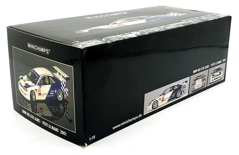 Minichamps 1/18 Scale 100 012143 - EMPTY BOX ONLY - 2001 BMW M3 GTR ALMS #43