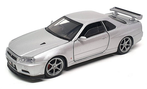 Tayumo 1/32 Scale Pull Back & Go 32115012 - Nissan GT-R34 V-Spec II - Silver