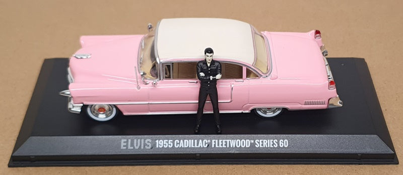 Greenlight 1/43 Scale 86436 - Elvis 1955 Cadillac Fleetwood S60 - Pink/White