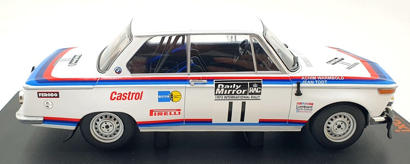 IXO 1/18 Scale Diecast 18RMC164 - BMW 2002 #11 RAC Rally 1973 J.Todt