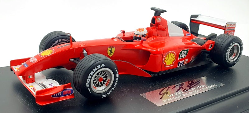 Hot Wheels 1/18 Scale diecast DC161123B - Ferrari 2001 M.Schumacher F1 Signed