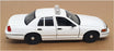 Classic Metal Works 1/24 Scale 2624E - Ford Crown Victoria Police Car - White